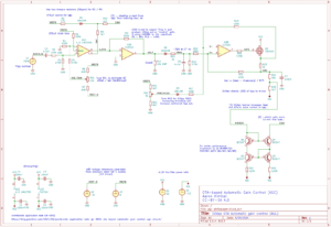 Schematic diagram for Automatic Gain Control (AGC) circuit)